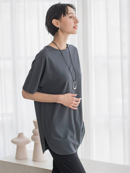 【WEB限定/大きいサイズ】”細身パンツも怖くない”Tシャツチュニック