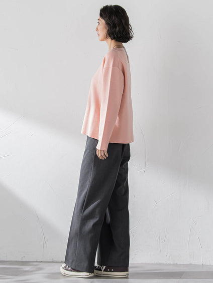 エクセレントウォーム裏起毛ワイドパンツ