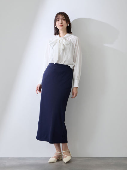 クリアローンワイドボウタイブラウス