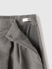 フィブリルサテンラップワイドパンツ≪洗濯機で洗える≫