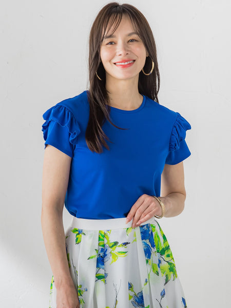 【WEB限定】ショルダーフリルカットソー