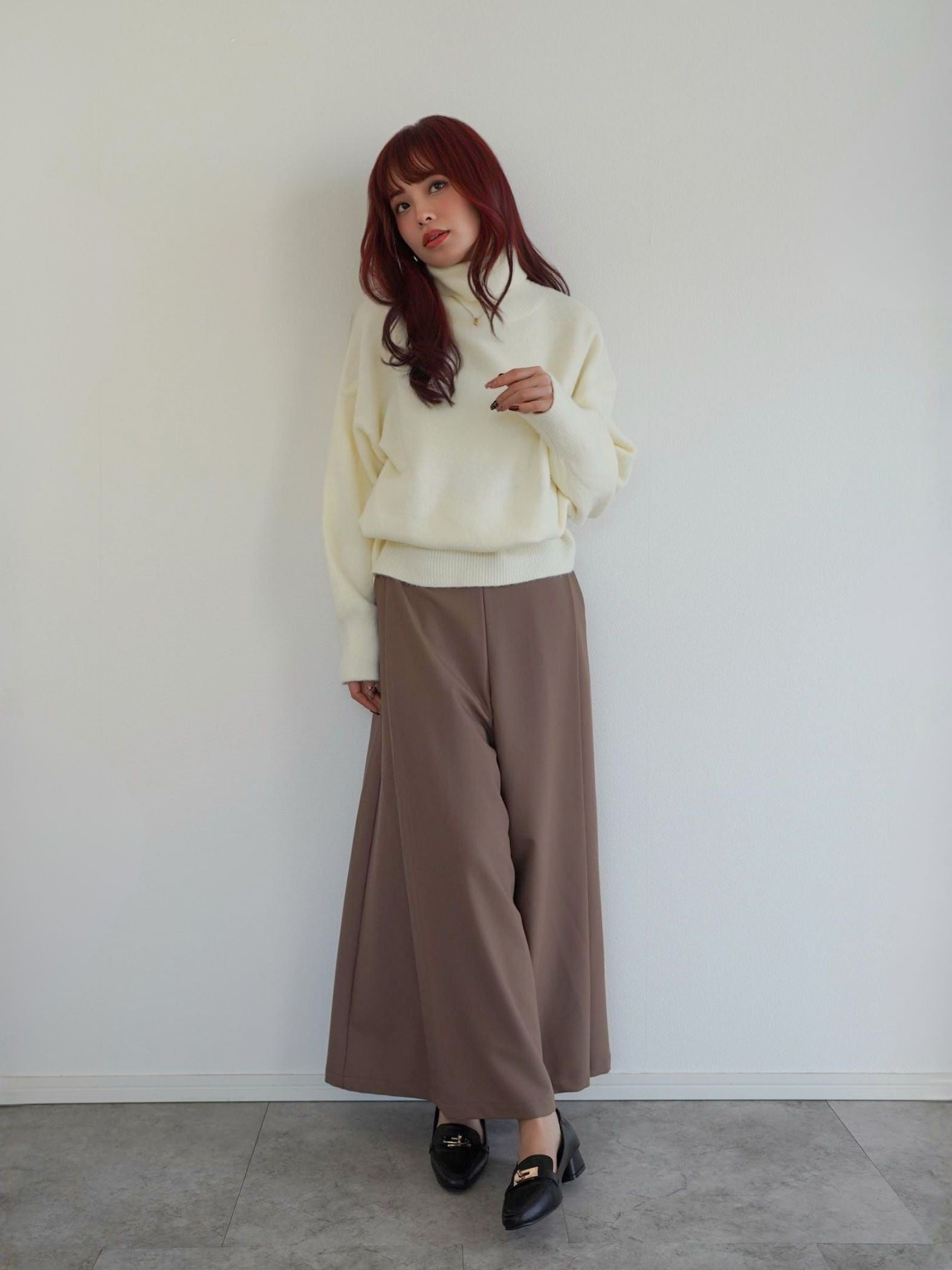 One Tuck Wide Pants≪手洗い可能≫