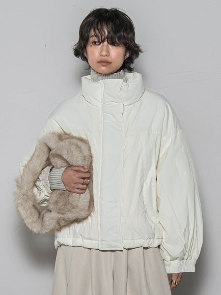 【WEB限定】中綿ボリュームショートブルゾン≪手洗い可能≫