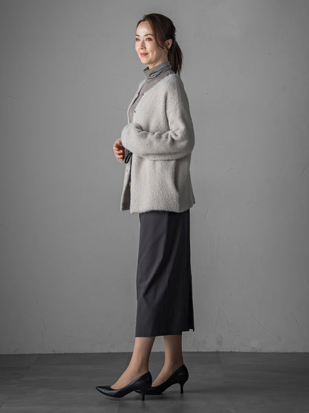 フェザーヤーンニットカーディガン