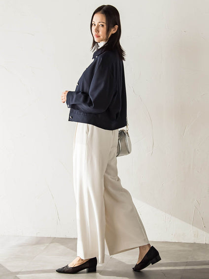 【受注会限定】リネンブレンド ステンカラーブルゾン