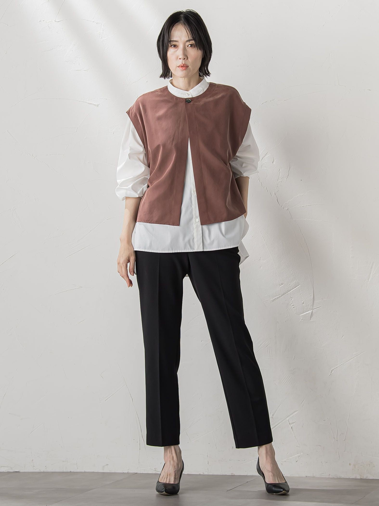 【大きいサイズ】【biyori/極】”着心地も美しさも”パーフェクトムーブパンツ≪洗濯機で洗える≫