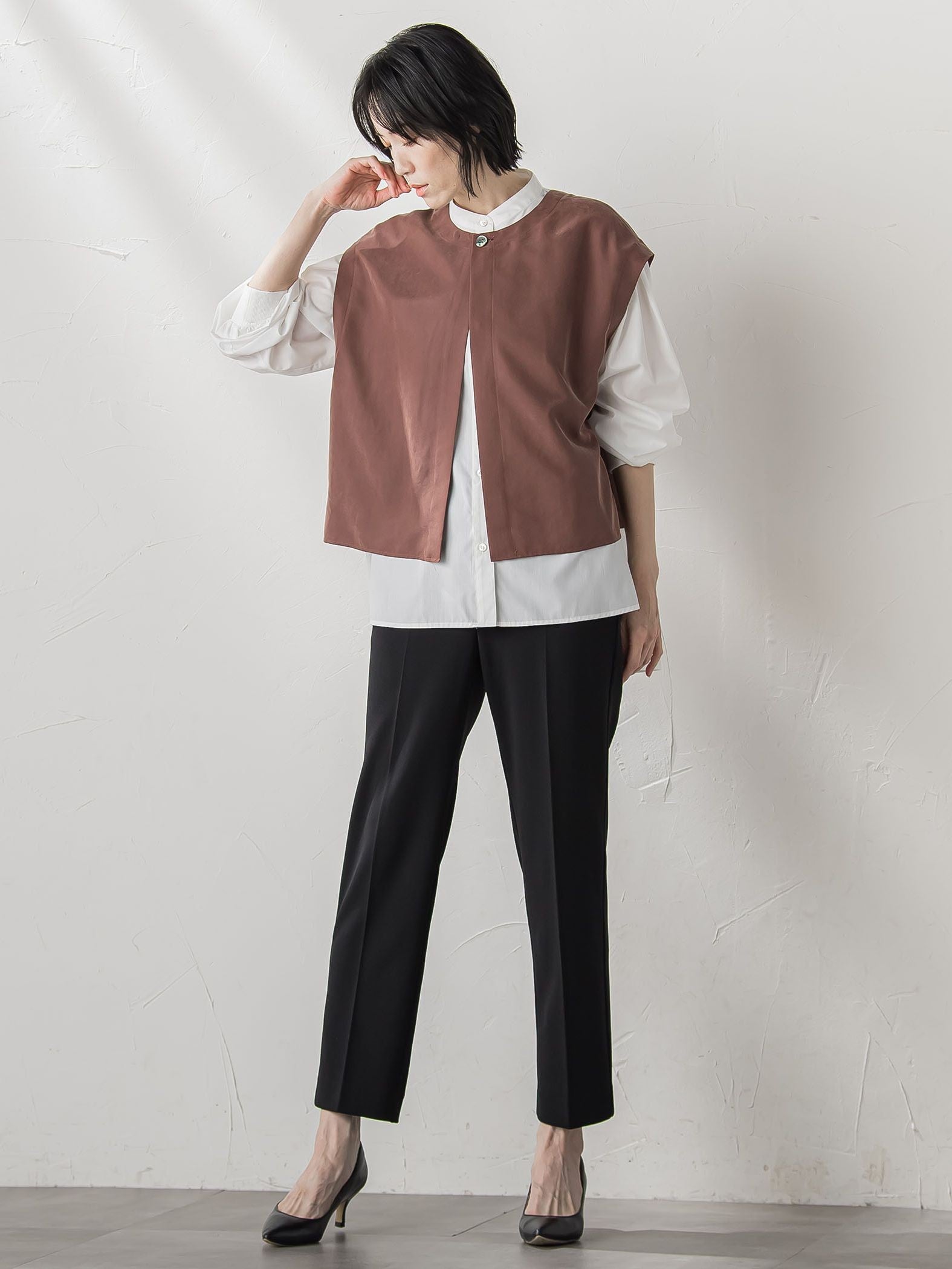 【大きいサイズ】【biyori/極】”着心地も美しさも”パーフェクトムーブパンツ≪洗濯機で洗える≫