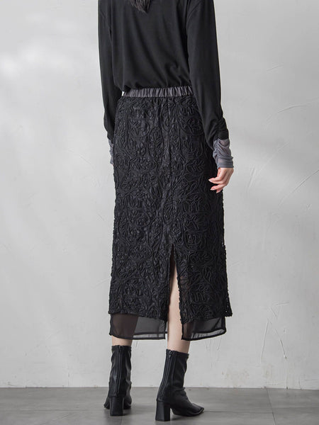 【WEB限定&一部店舗】コードレースナロースカート