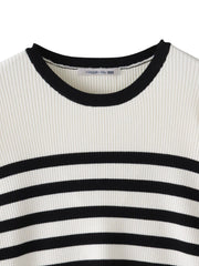 シャーリングスリーブニット