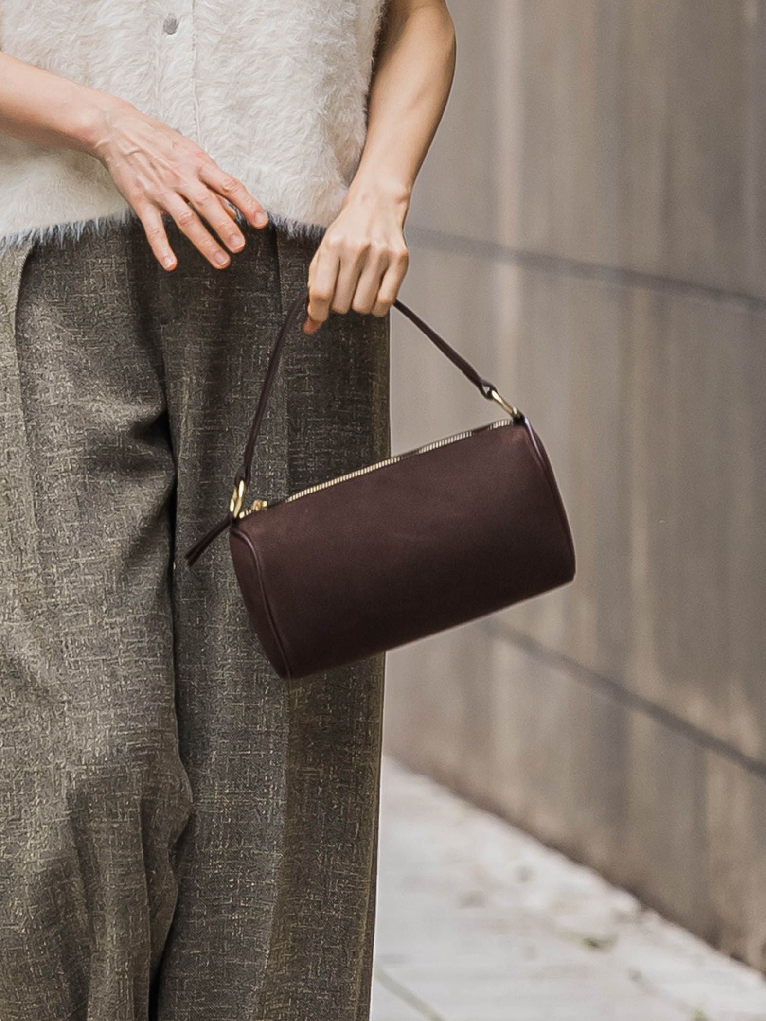 エコスエードミニボストンバッグ