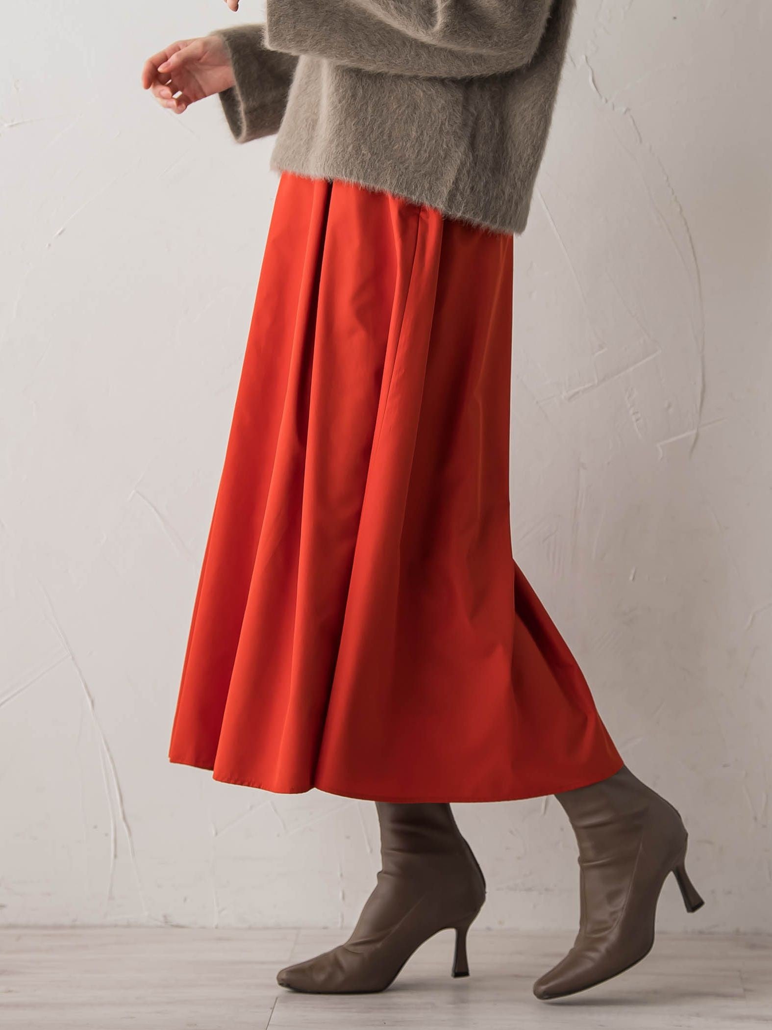 タフタタックスカート≪洗濯機で洗える≫