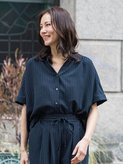 ≪シリーズ累計2万枚突破！≫【ラクする美人服】スキッパーブラウス