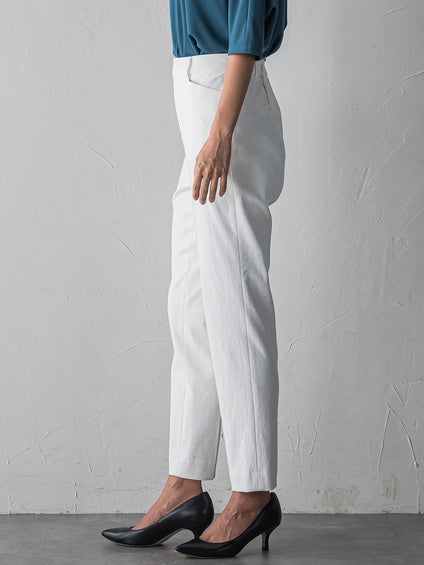 【WEB限定/+5cm丈長め】シェルタリングテーパードパンツ