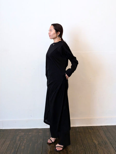 《予約販売》sheer long dress 　【日本製】