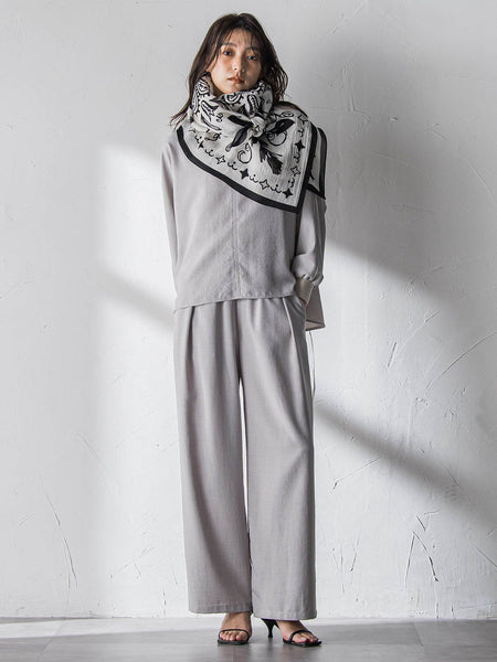 【一瞬で楽とキレイを叶える】タンブラーオックスギャザー袖ブラウス≪手洗い可能≫