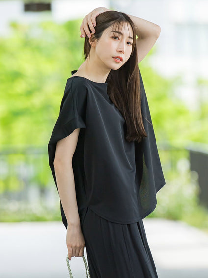 【WEB限定】ゆったりシルエットカットソー≪洗濯機で洗える≫