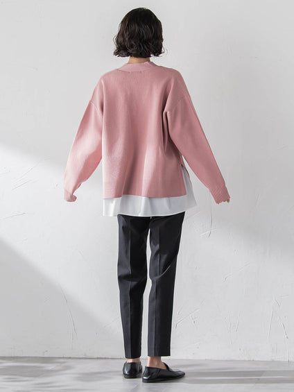 【大きいサイズ/WEB限定カラーあり】スポンディッシュニットカーディガン