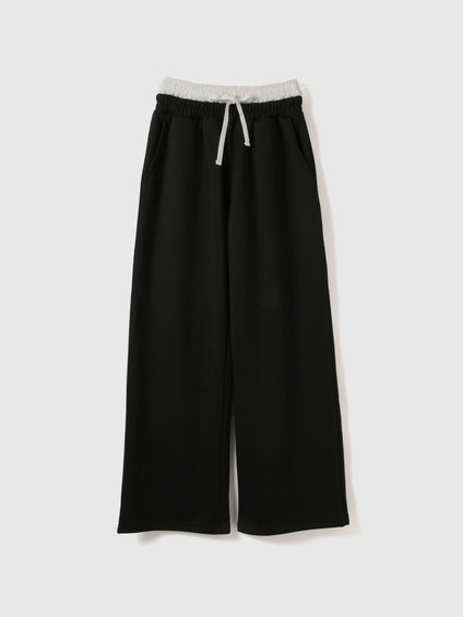 配色ドッキングスウェットパンツ≪セットアップ対応/手洗い可能≫