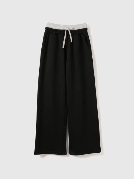 配色ドッキングスウェットパンツ≪セットアップ対応/手洗い可能≫
