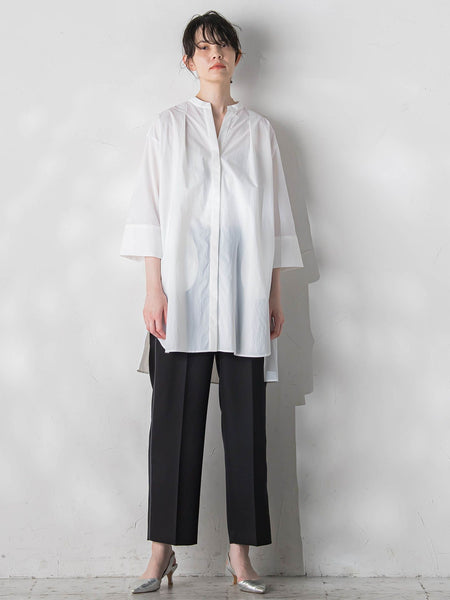 リサイクルナイロンロングシャツワンピース≪洗濯機で洗える≫