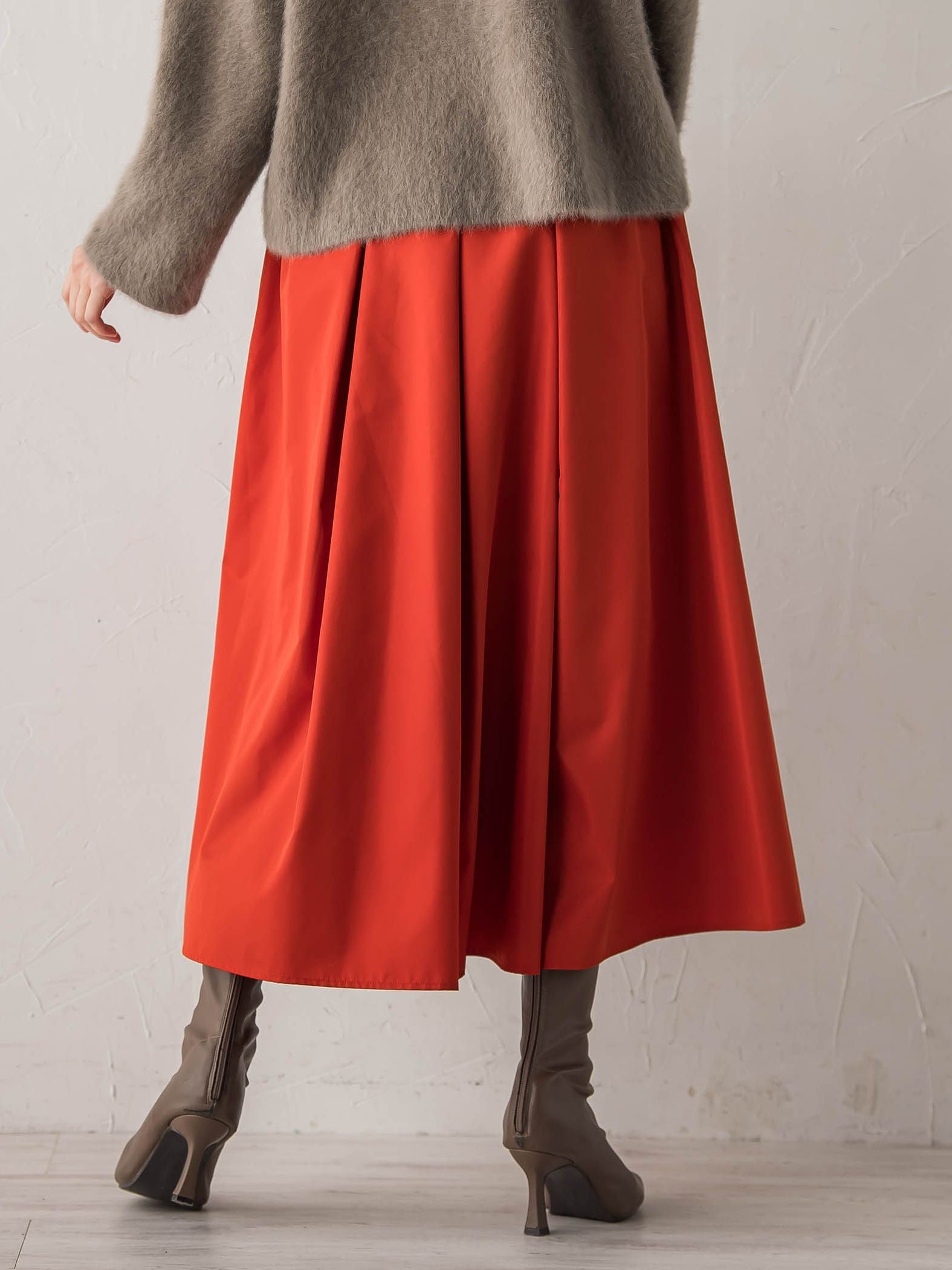 タフタタックスカート≪洗濯機で洗える≫