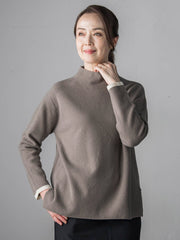 【大きいサイズ】配色CHESSニット