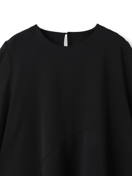 オーガンジーアシメヘムカットソー≪UVカット≫