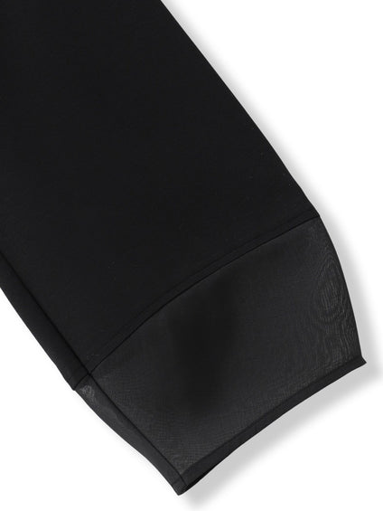 オーガンジーアシメヘムカットソー≪UVカット≫