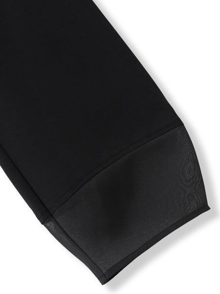 オーガンジーアシメヘムカットソー≪UVカット≫