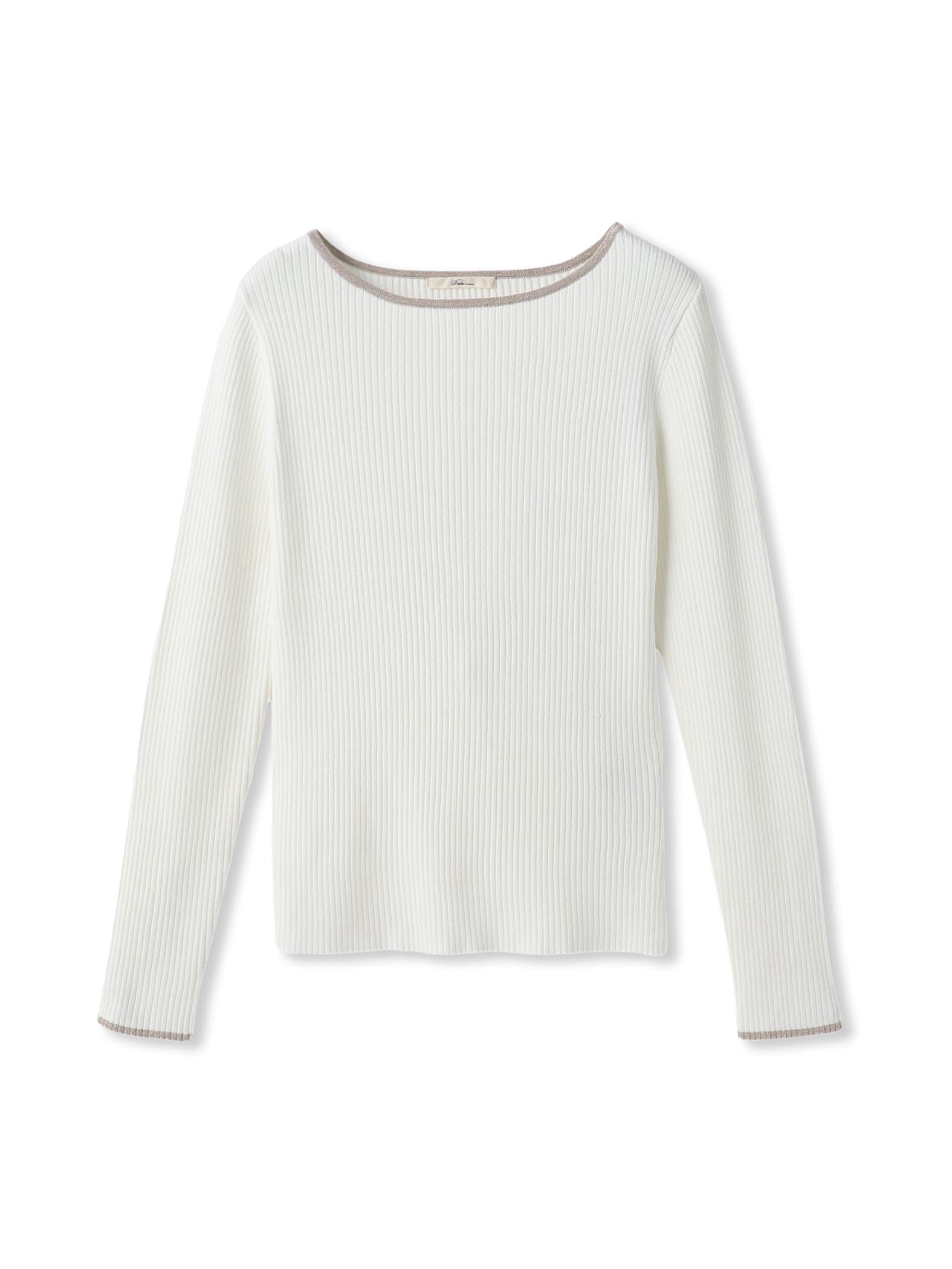 配色RIBニット≪手洗い可能≫