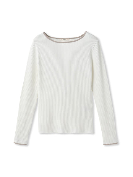 配色RIBニット≪手洗い可能≫