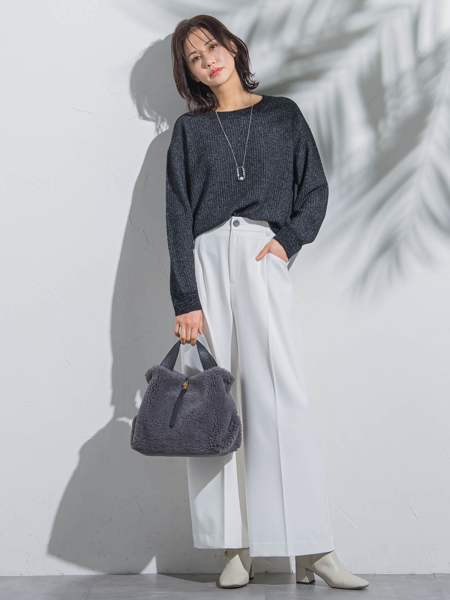 【WEB限定】ぽこぽこワッフルニット