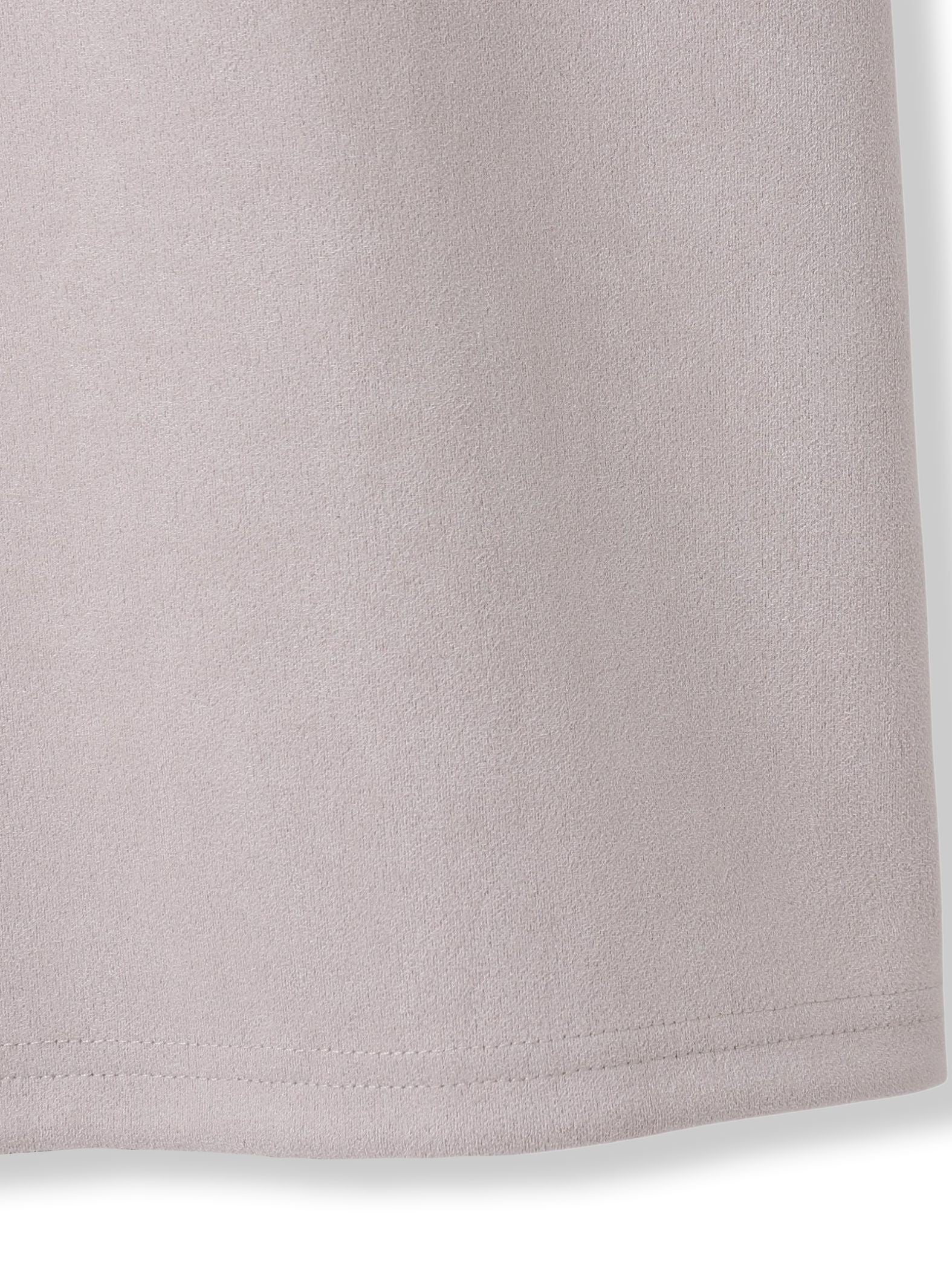 【WEB限定】スウェード×リブモックネックワンピース≪手洗い可能≫