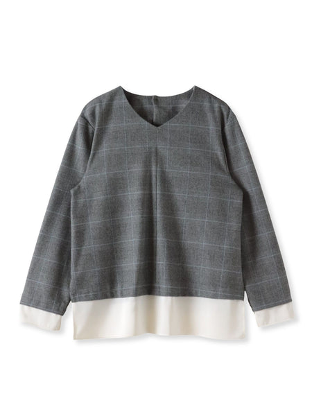 ピクシエスタVネックブラウス≪洗濯機で洗える≫
