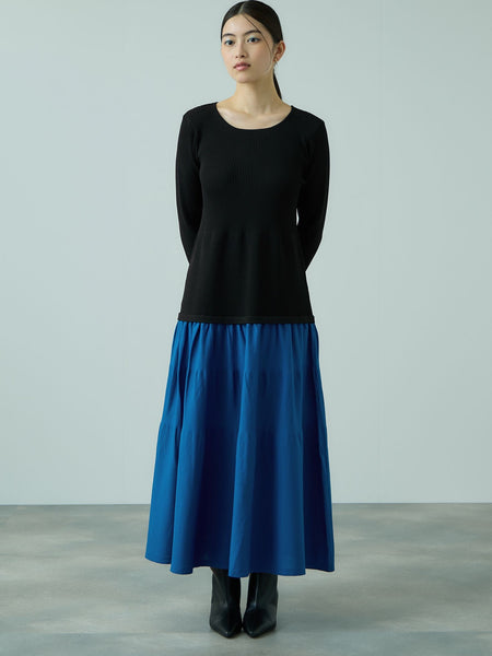 ドッキングライク軽量ニットワンピース≪手洗い可能≫