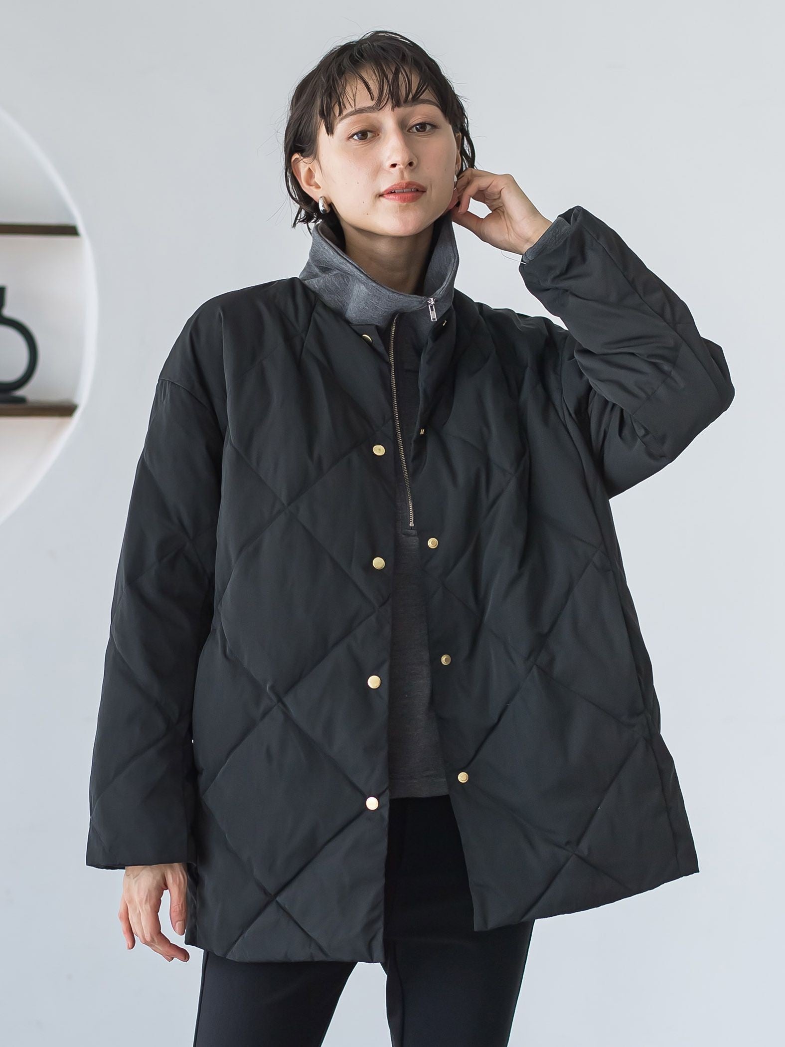 【WEB限定】裏起毛ジッププルオーバー