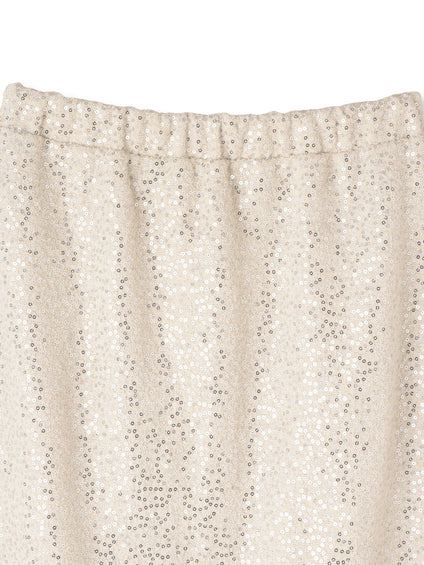 スパンコールIラインスカート≪手洗い可能≫