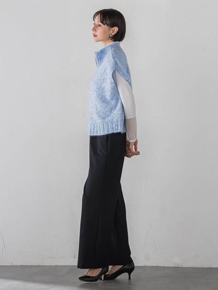 【大きいサイズ】ダブルジップジレ