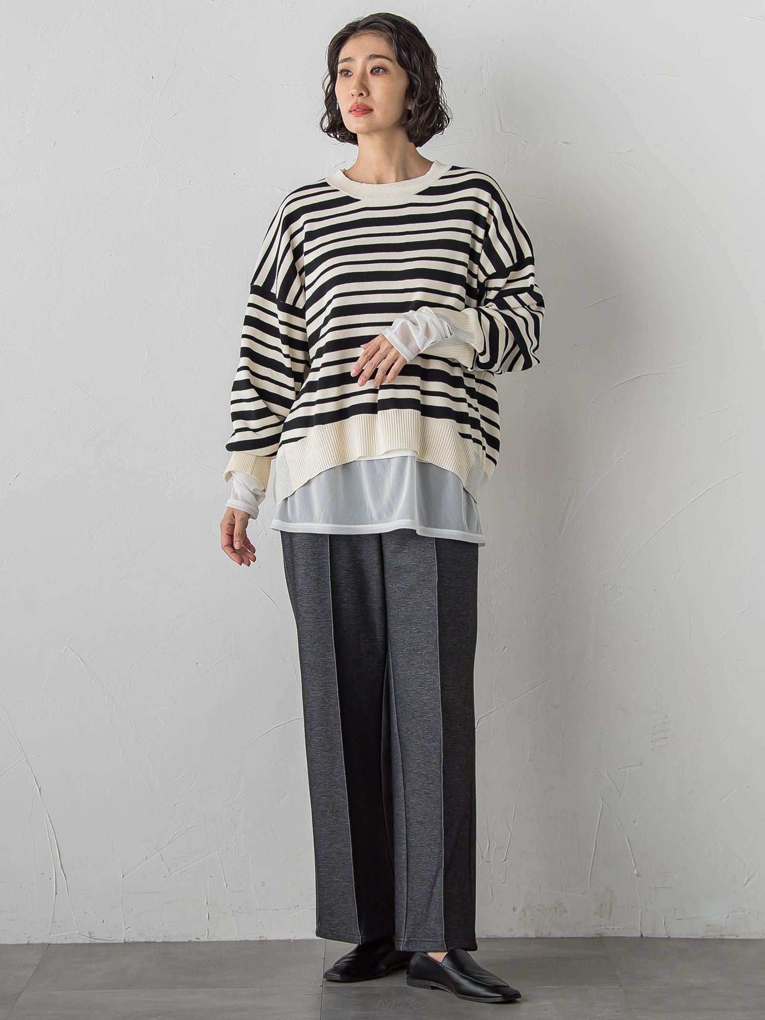 【WEB限定】”3コーデが叶う2点セット”ニット×シャツ