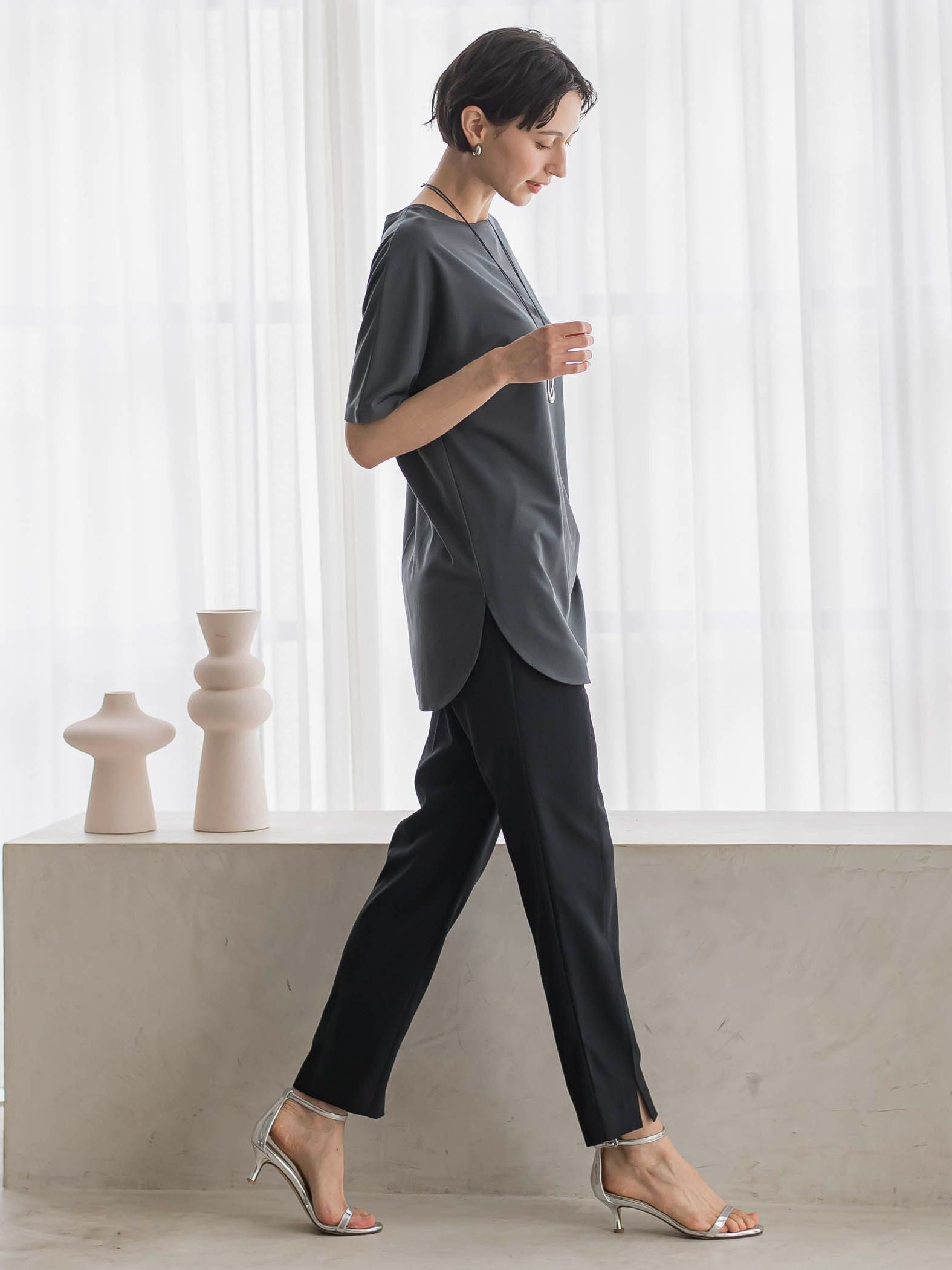 【WEB限定/大きいサイズ】”細身パンツも怖くない”Tシャツチュニック