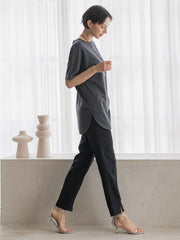 【WEB限定/大きいサイズ】”細身パンツも怖くない”Tシャツチュニック