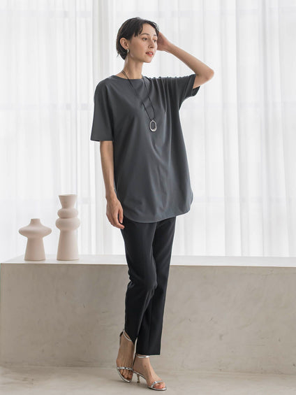 【WEB限定/大きいサイズ】”細身パンツも怖くない”Tシャツチュニック
