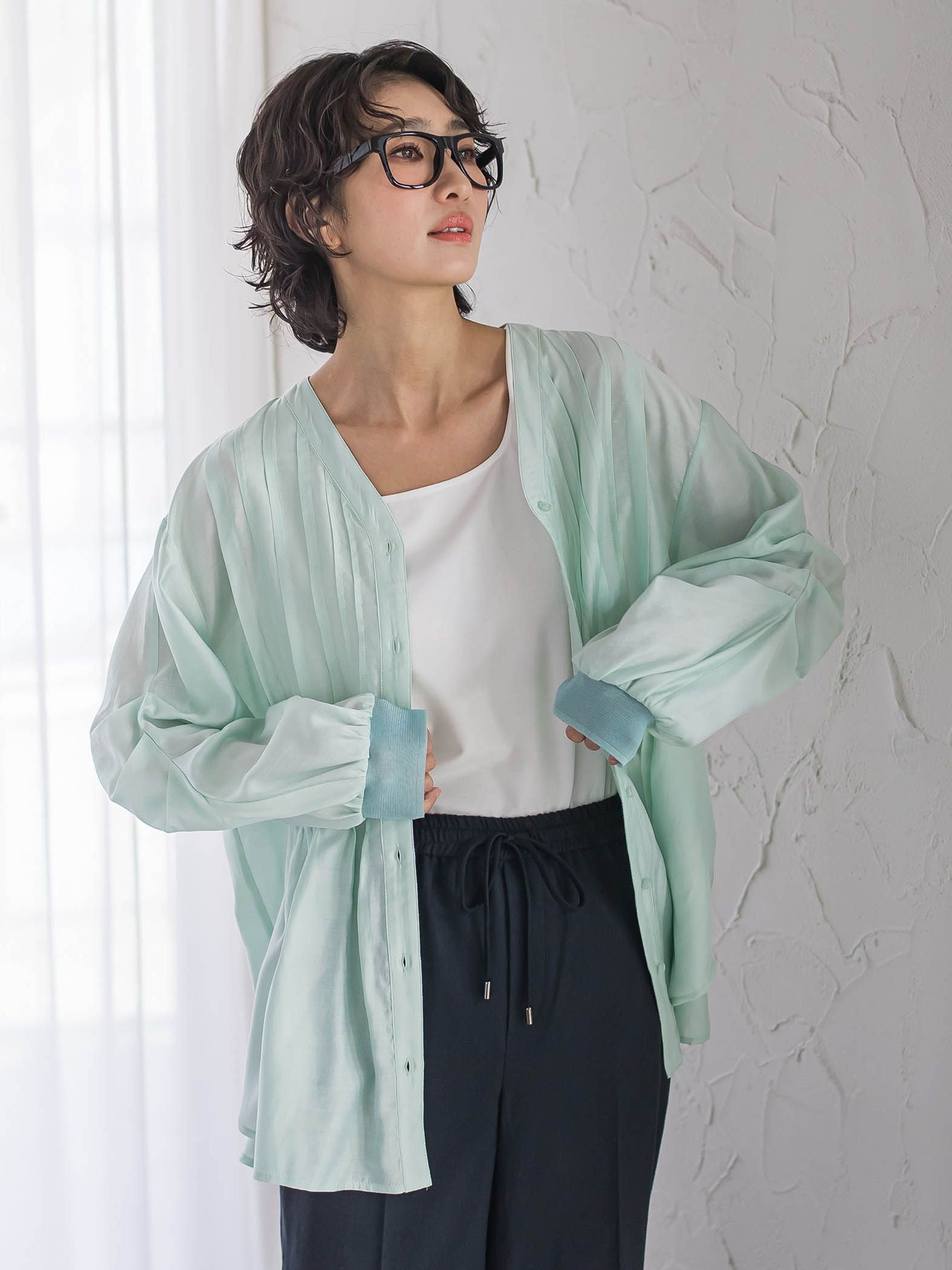 【WEB限定】シルキーローンブラウス