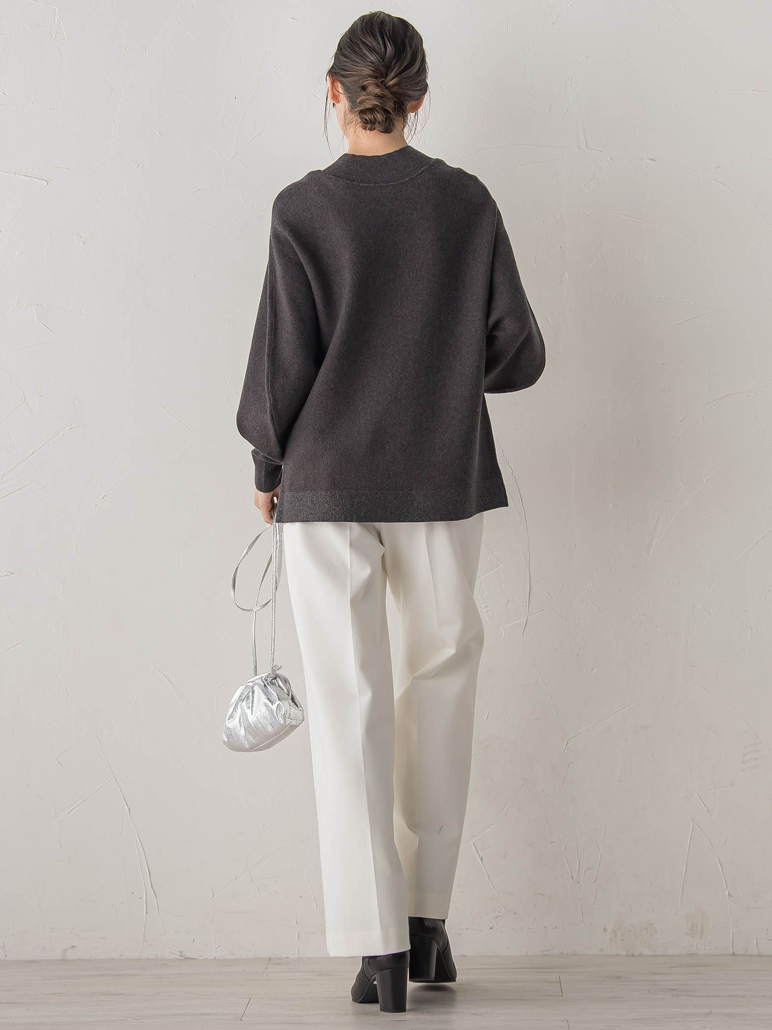 ウォッシャブルバナナスリーブニット≪手洗い可能≫