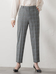 【大きいサイズ】ピクシエスタストレートパンツ≪洗濯機で洗える≫