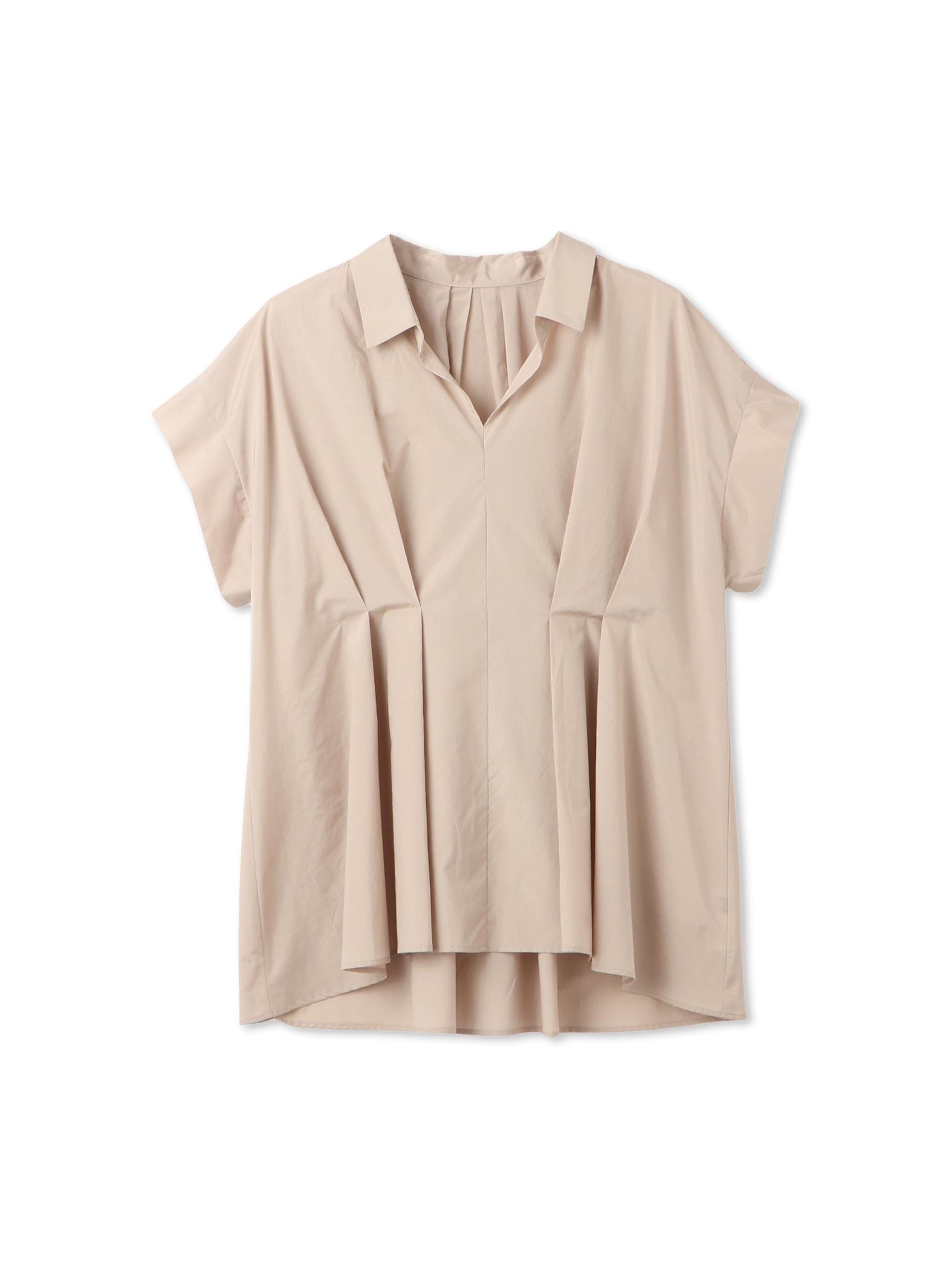 タイプライターペプラムブラウス≪洗濯機で洗える≫