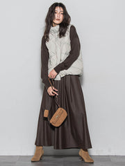 【新色追加】フレアヘムキュロットパンツ≪洗濯機で洗える≫