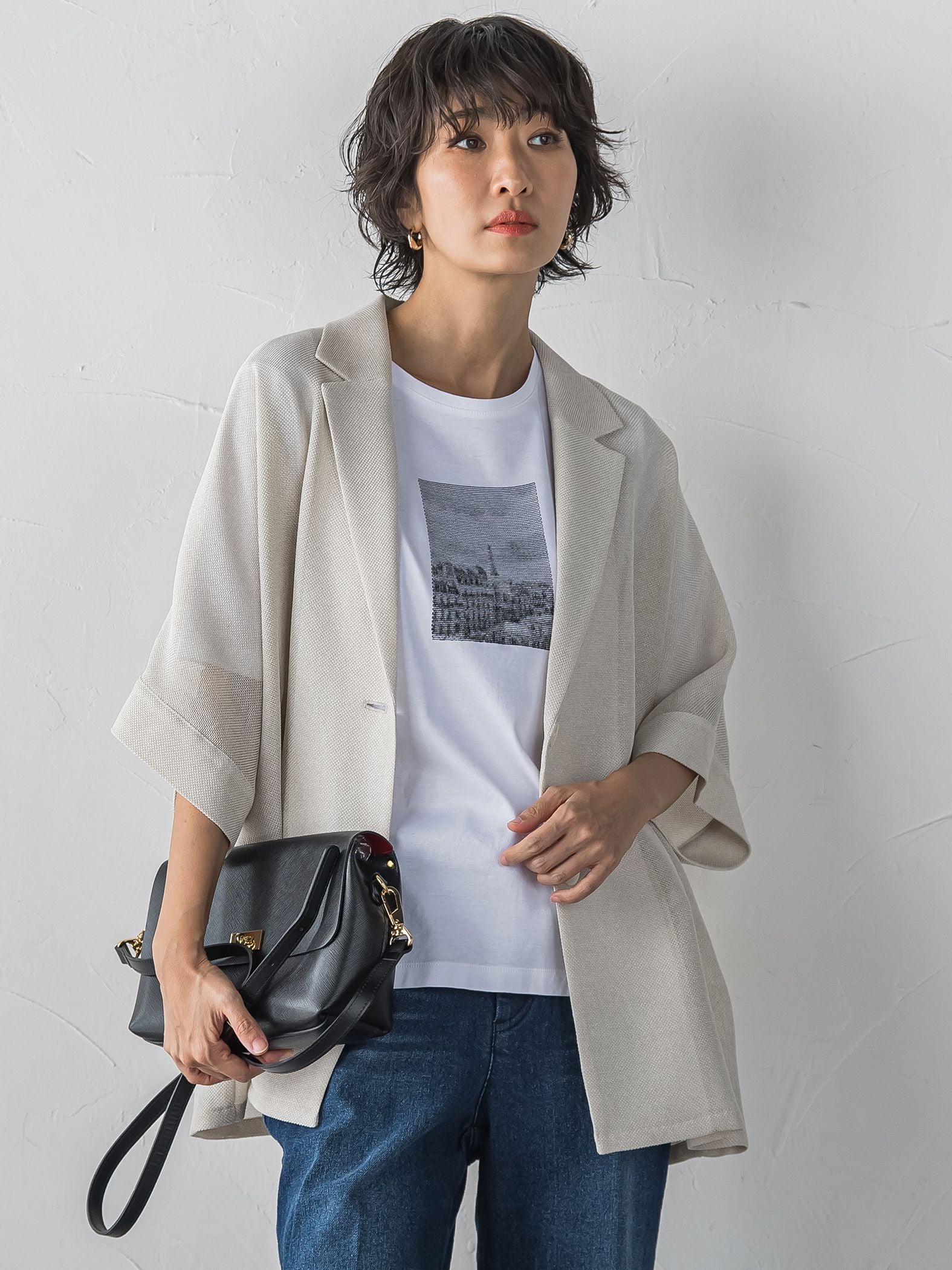【大きいサイズ】刺繍Tシャツ