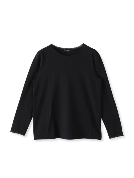 【大きいサイズ】マシュマロポンチカットソー≪洗濯機で洗える≫