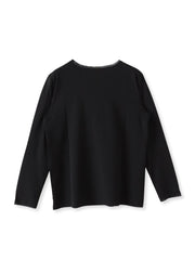 【大きいサイズ】マシュマロポンチカットソー≪洗濯機で洗える≫